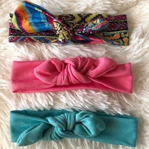 Front Tie Headband Set